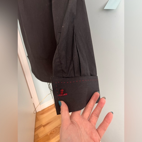 Bruttini Italy Black Dress Shirt Size M - Picture 10 of 16